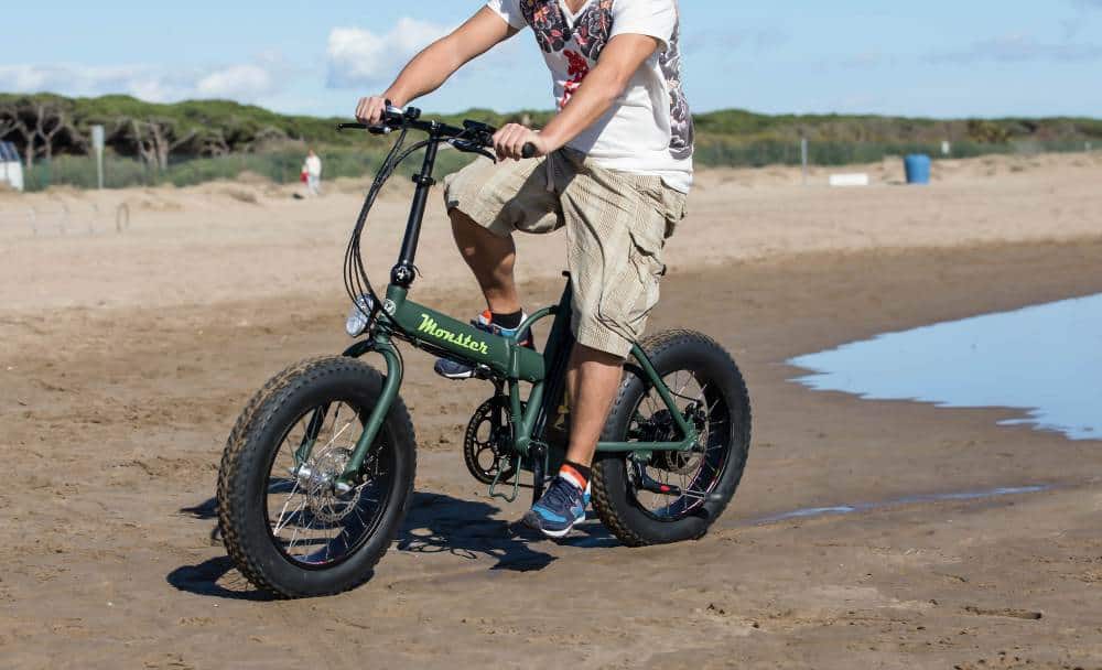 fat bike electrica y plegable